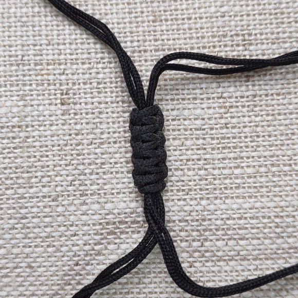 Artisan Crafted Jade Flowers Adjustable Cord Necklace - Picture 4 of 6